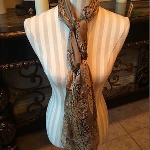 100% SILK Scarf NWOT
